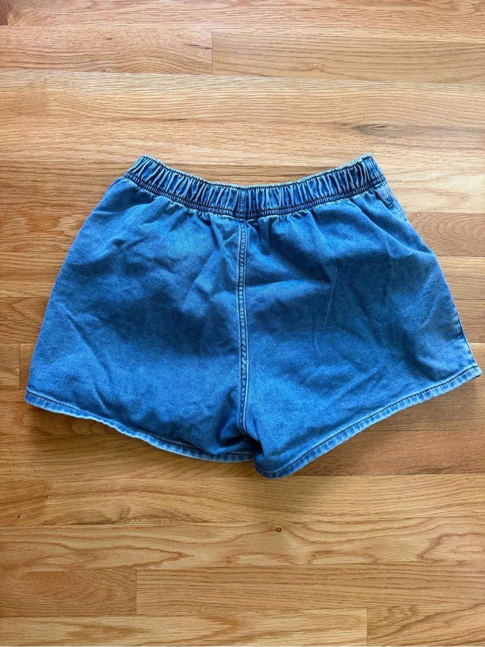 GAP Blue Elastic-Waist Denim Shorts